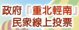 政府『重北輕南』-問卷調查